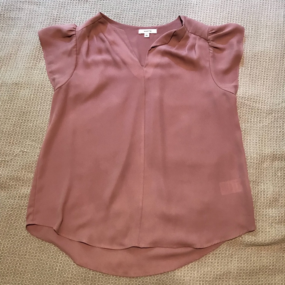 Flowy Pink Blouse - Stella & Dot/Maette